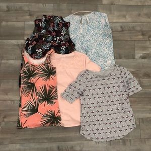 Lot of 5 Medium Tops